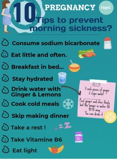 Tips to prevent morning sickness